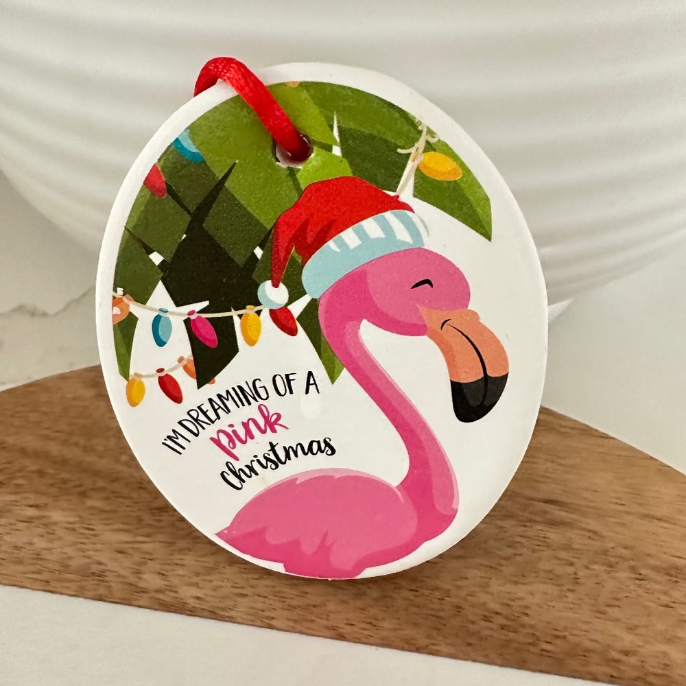 Flamingo Christmas Ornament